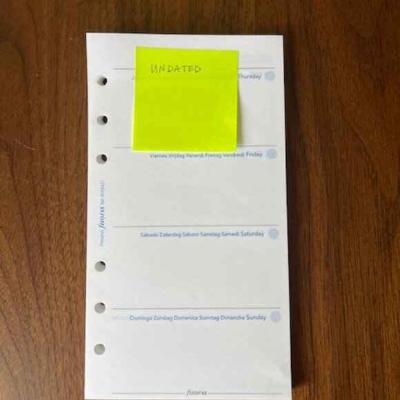 filoFAX Assorted Color Planner Inserts - Picture 10 of 13